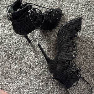 SCHUTZ Black Heels with Sleek Design